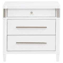 Gracemont 3-drawer Bedroom Nightstand Bedside Table White - What&