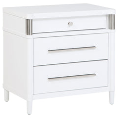 Gracemont 3-drawer Bedroom Nightstand Bedside Table White - What&