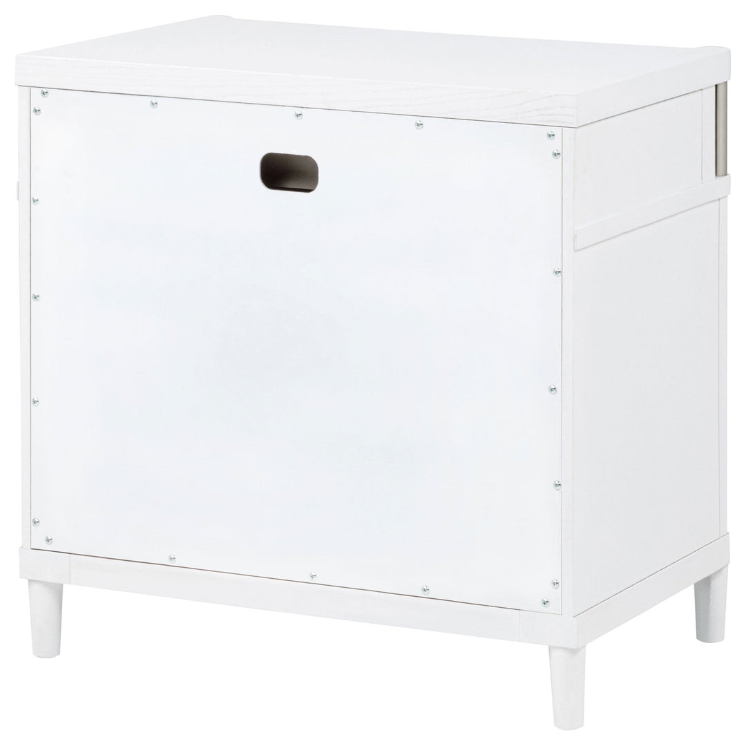 Gracemont 3-drawer Bedroom Nightstand Bedside Table White - What&