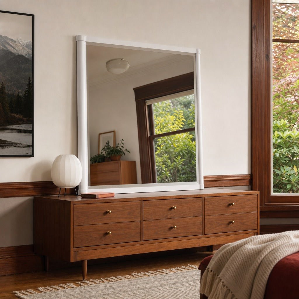 Gracemont Dresser Mirror White styled in Portland Ladd&