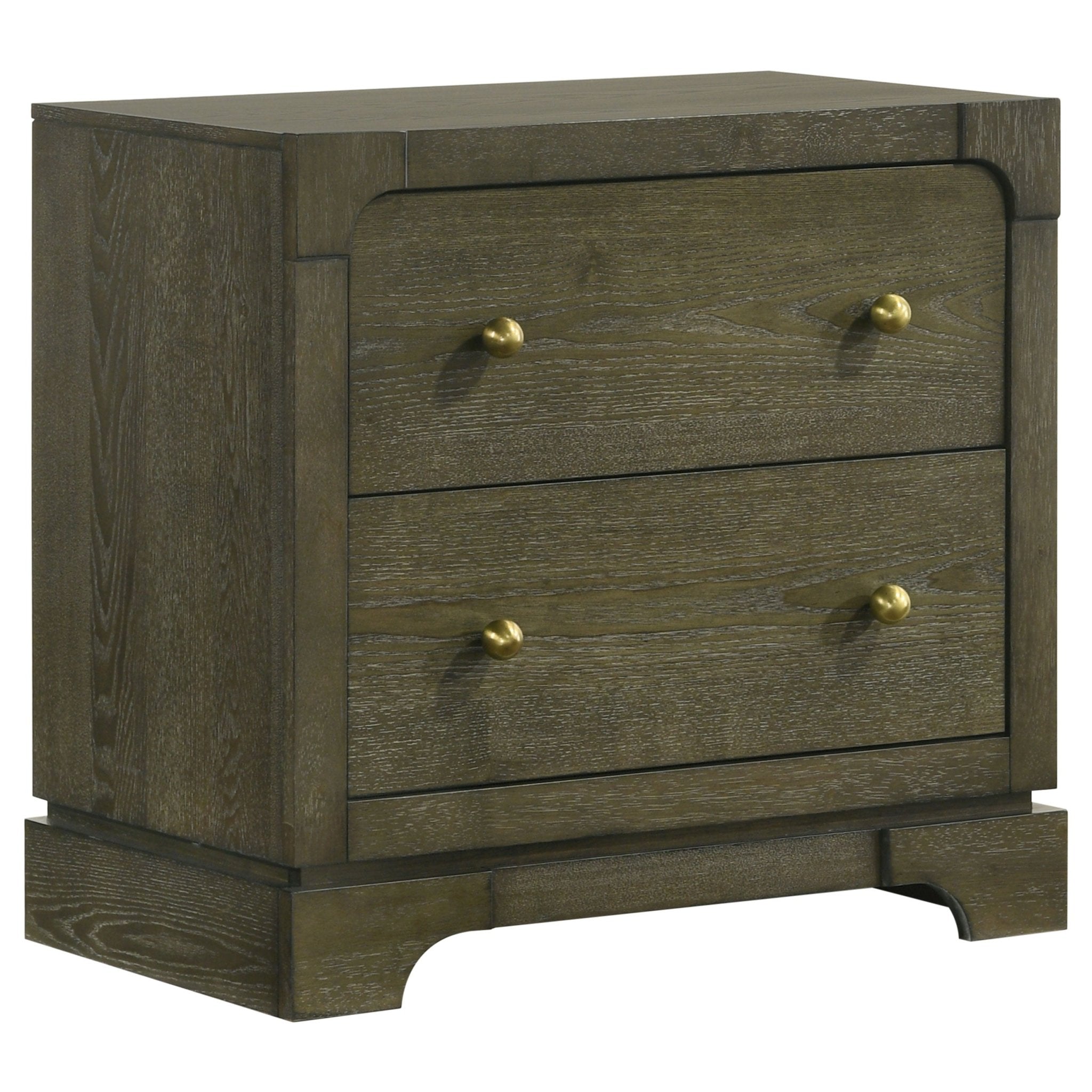 Gran Park 2-drawer Nightstand Bedside Table Dark Cocoa - What's New Furniture Portland