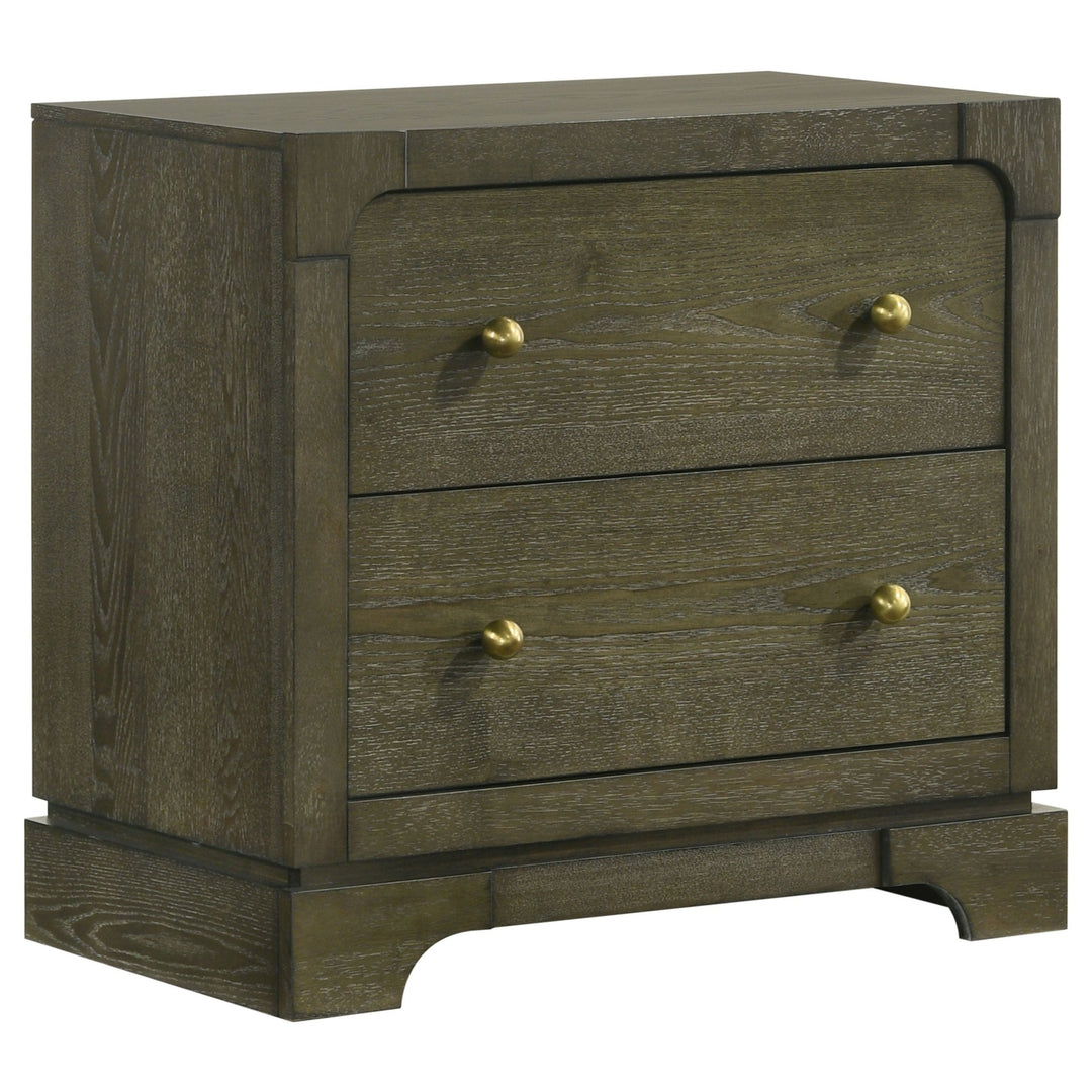 Gran Park 2-drawer Nightstand Bedside Table Dark Cocoa - What's New Furniture Portland