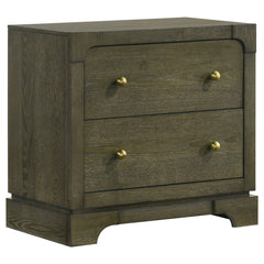 Gran Park 2-drawer Nightstand Bedside Table Dark Cocoa - What&