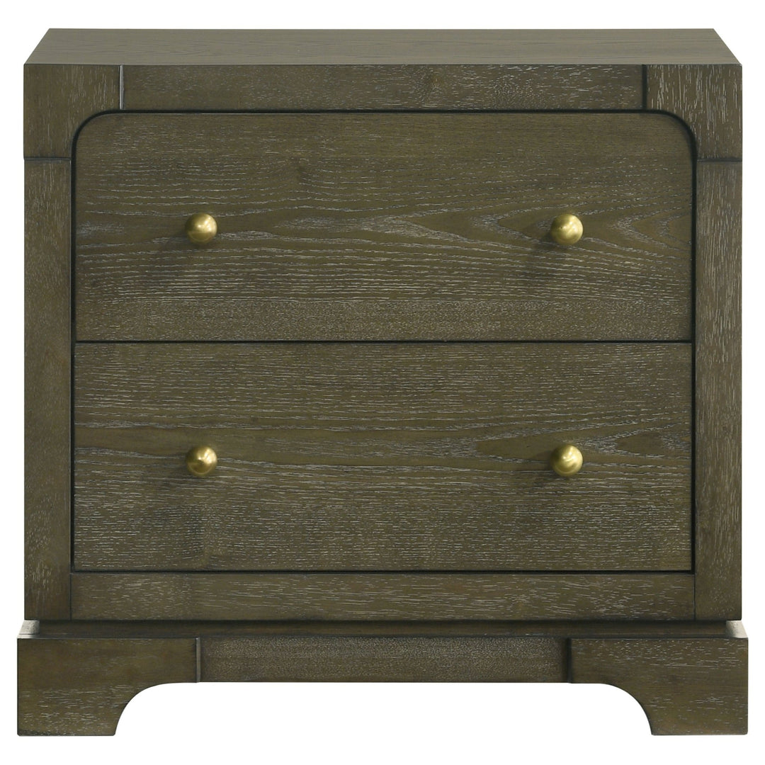 Gran Park 2-drawer Nightstand Bedside Table Dark Cocoa - What&