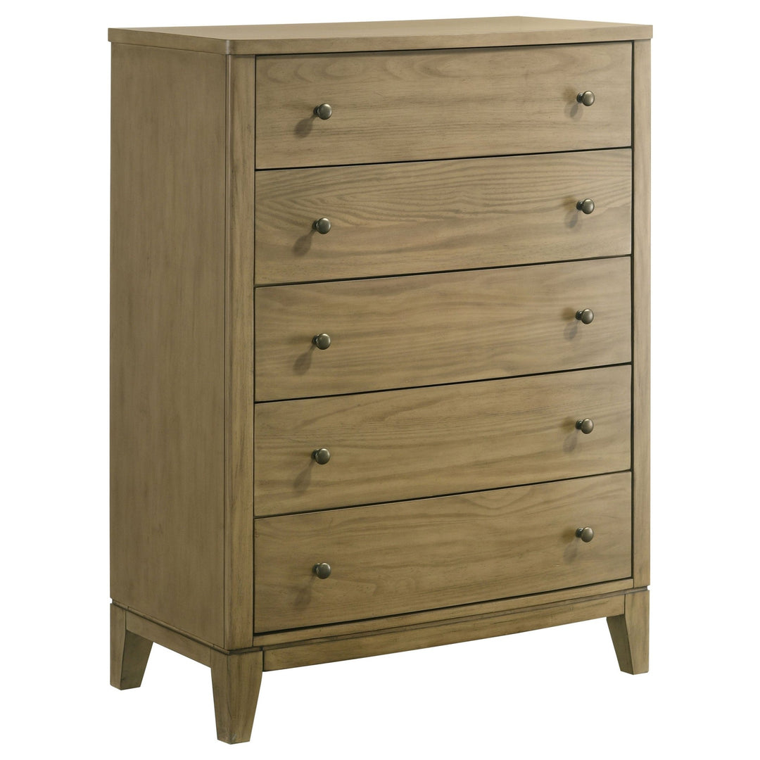 Granada 5-drawer Bedroom Chest of Drawers Natural Pine - What's New Furniture Portland