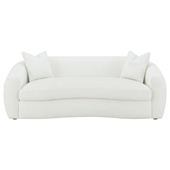 Isabella Faux Sheepskin Upholstered Sofa Natural - What&