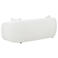 Isabella Faux Sheepskin Upholstered Sofa Natural - What&