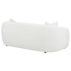 Isabella Faux Sheepskin Upholstered Sofa Natural - What&