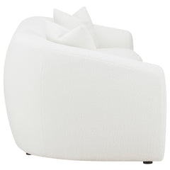 Isabella Faux Sheepskin Upholstered Sofa Natural - What&