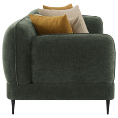 Jade Chenille Upholstered Modern Track Arm Sofa Green - What&
