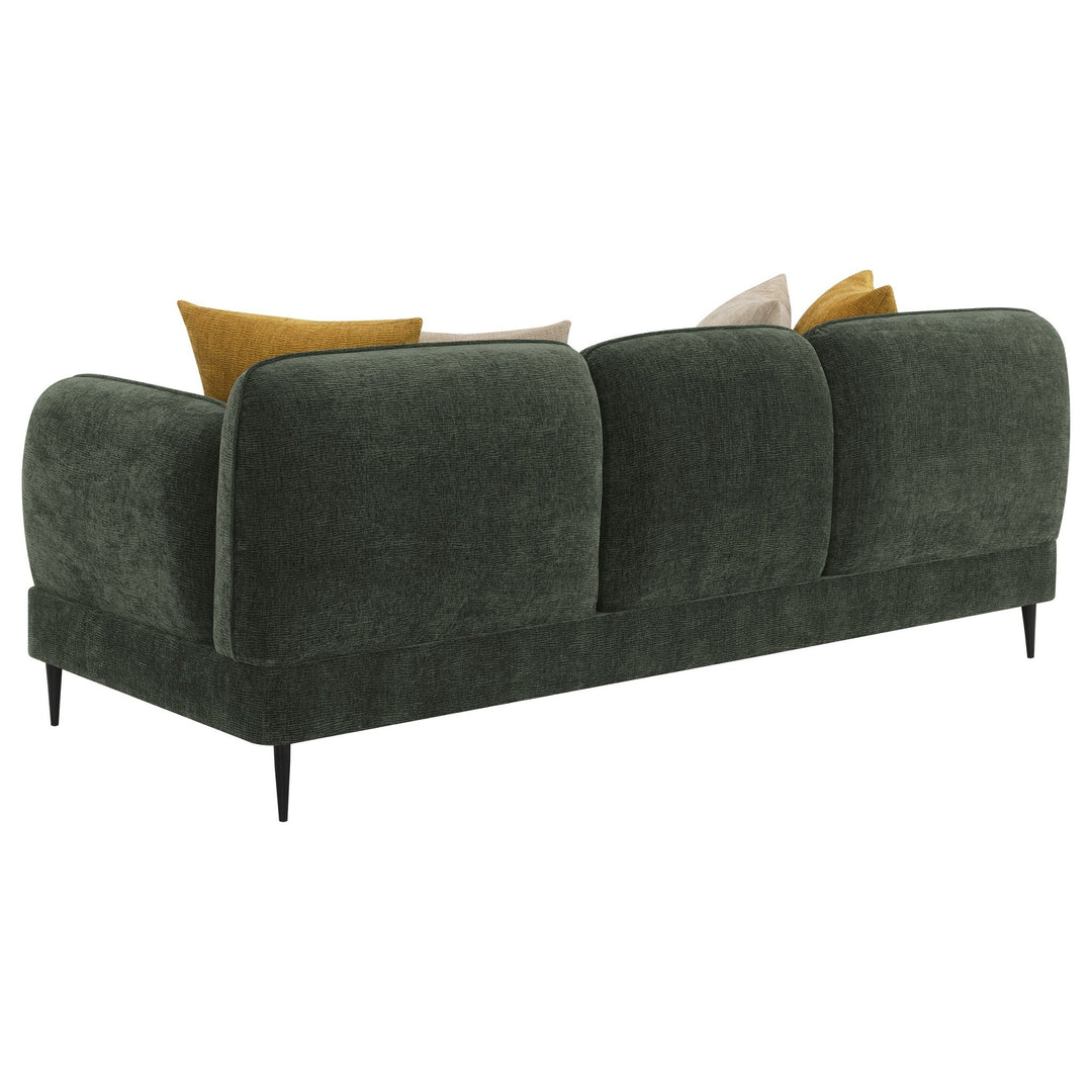 Jade Chenille Upholstered Modern Track Arm Sofa Green - What&