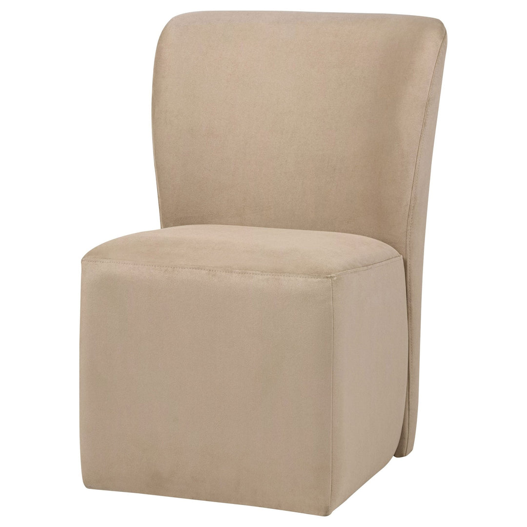 Jaelynn Upholstered Parsons Dining Side Chair Tan (Set of 2) - What&