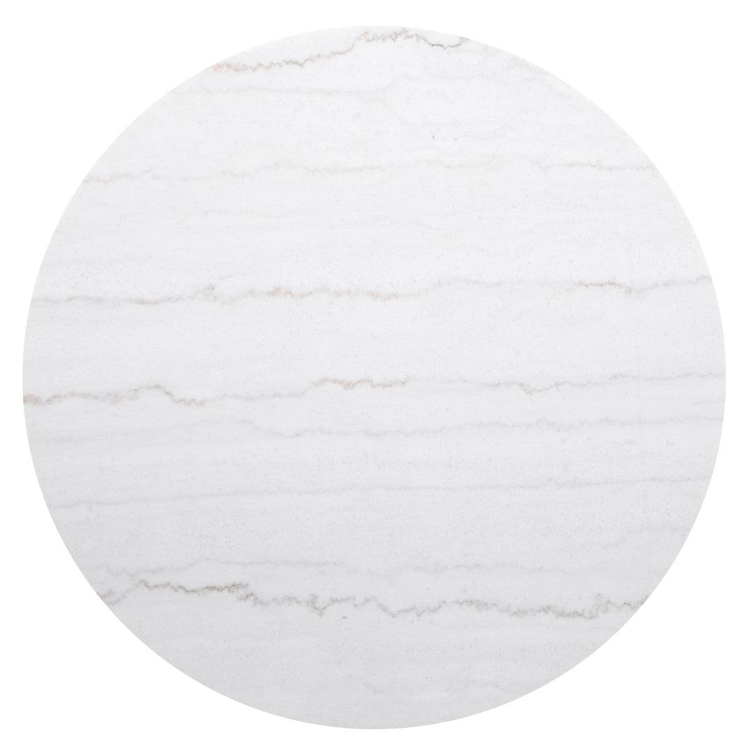 Jason Round White Marble Top Coffee Table Charcoal - What&