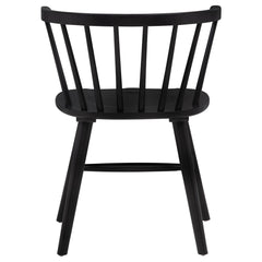 Jeffries Windsor Wood Dining Side Chair Black (Set of 2) - What&