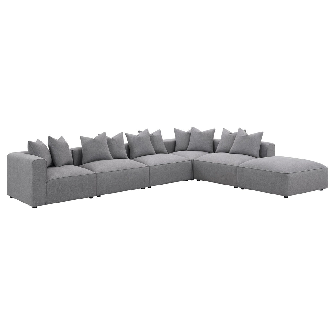 Jennifer 6-piece Upholstered Modular Sectional Grey - What&