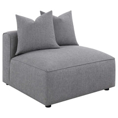 Jennifer 6-piece Upholstered Modular Sectional Grey - What&
