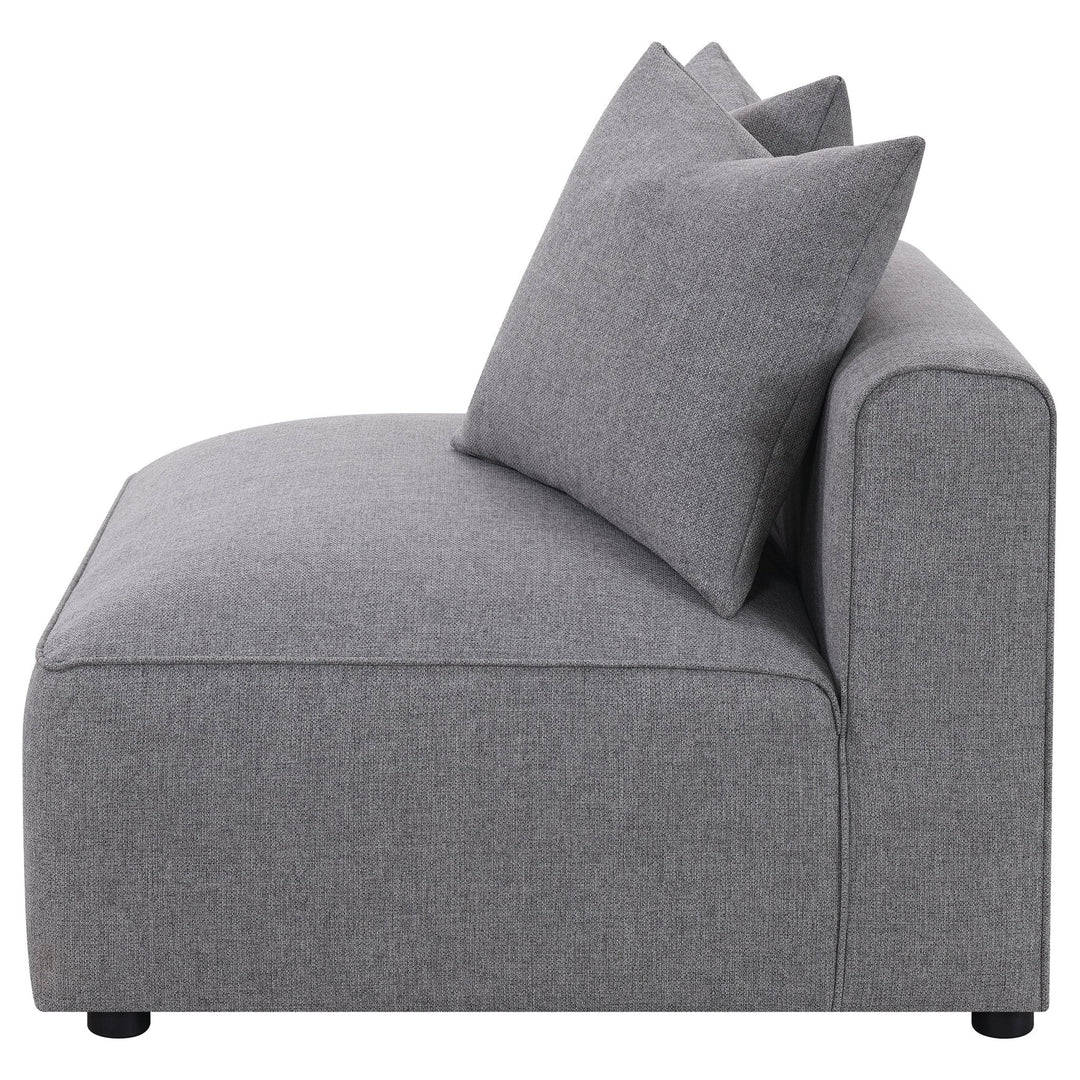 Jennifer Upholstered Armless Chair Grey - What&
