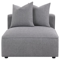Jennifer Upholstered Armless Chair Grey - What&