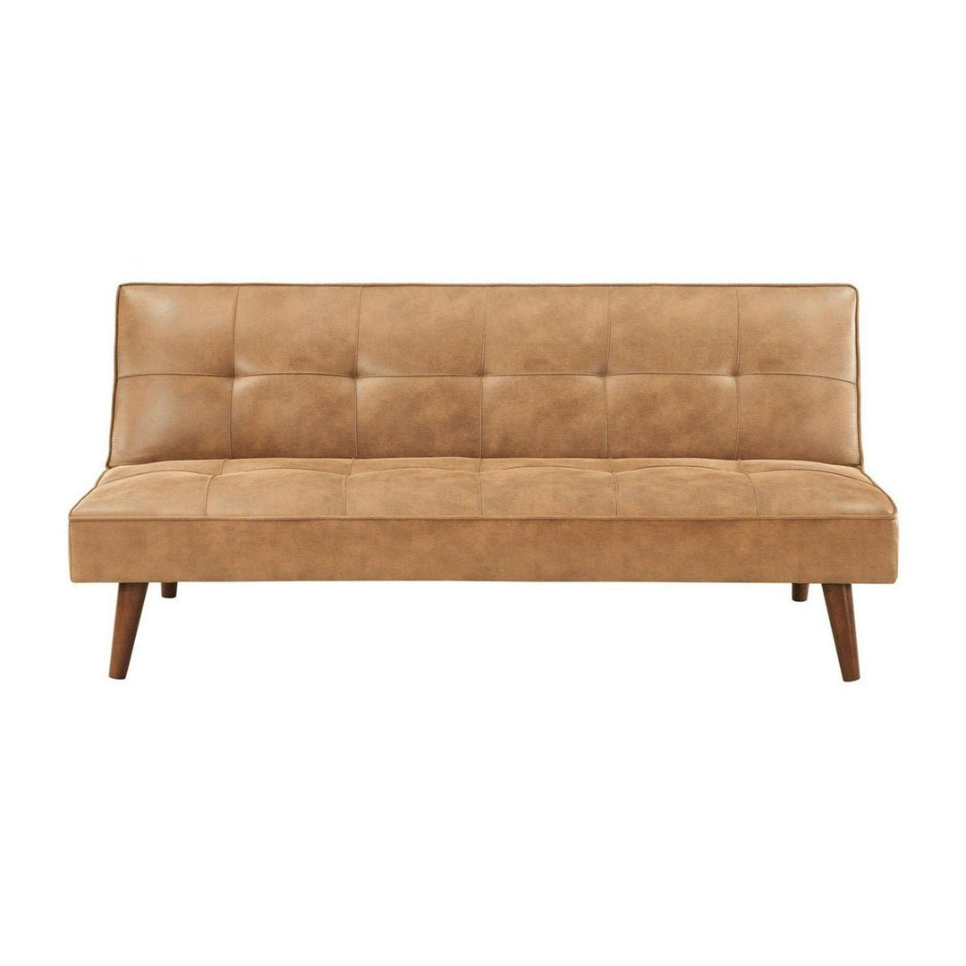 Jenson Tufted Convertible Sofa Bed - Saddle Brown - Whats New Furniture - Portland, Oregon