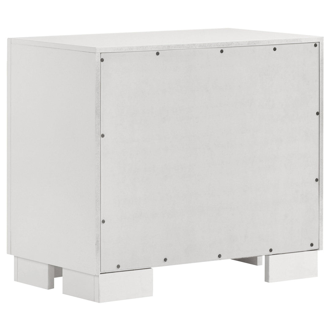 Jessica 2-drawer Nightstand Snow White - What&