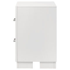 Jessica 2-drawer Nightstand Snow White - What&