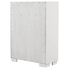 Jessica 5-drawer Bedroom Chest Snow White - What&