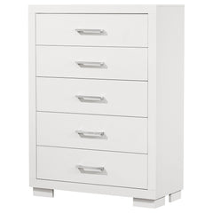 Jessica 5-drawer Bedroom Chest Snow White - What&