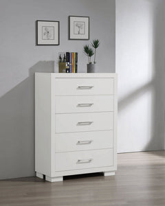 Jessica 5-drawer Bedroom Chest Snow White - What&