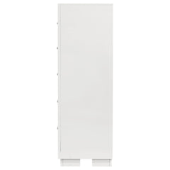 Jessica 5-drawer Bedroom Chest Snow White - What&