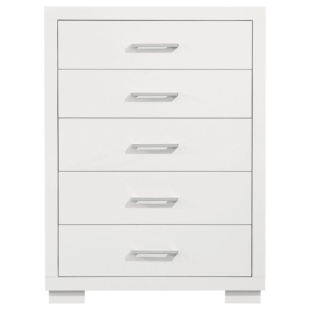 Jessica 5-drawer Bedroom Chest Snow White - What&