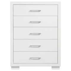 Jessica 5-drawer Bedroom Chest Snow White - What&