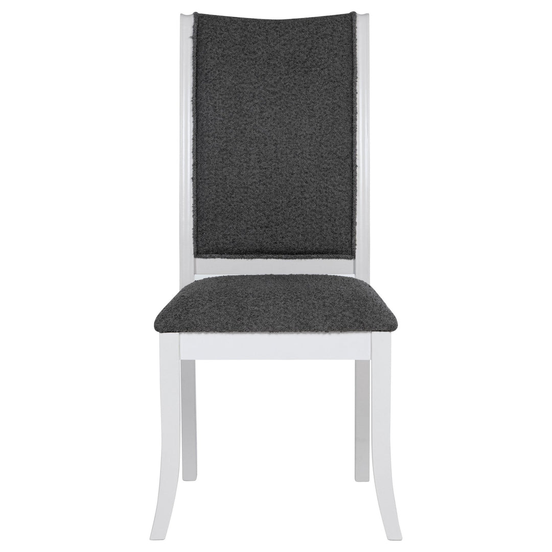 Judd Upholstered Dining Side Chair Pearl White (Set of 2) - What&