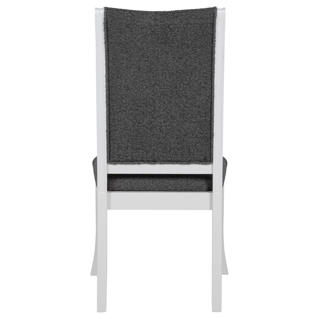 Judd Upholstered Dining Side Chair Pearl White (Set of 2) - What&
