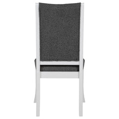 Judd Upholstered Dining Side Chair Pearl White (Set of 2) - What&