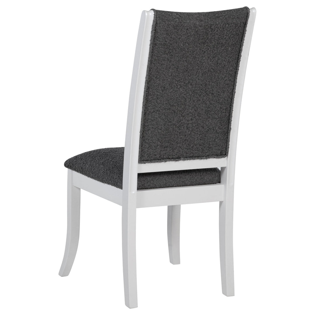 Judd Upholstered Dining Side Chair Pearl White (Set of 2) - What&