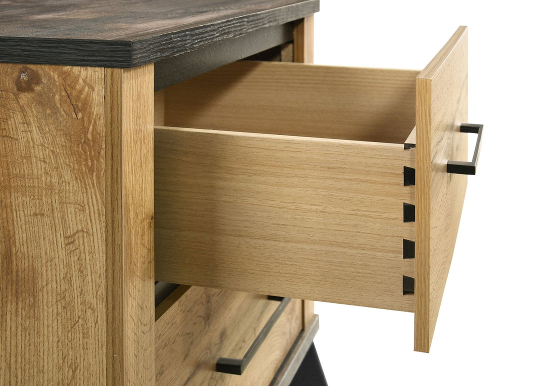 Kaywood 2-drawer Nightstand Bedside Table Natural Pine - What&