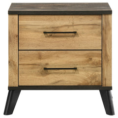 Kaywood 2-drawer Nightstand Bedside Table Natural Pine - What&