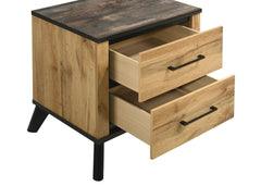 Kaywood 2-drawer Nightstand Bedside Table Natural Pine - What&