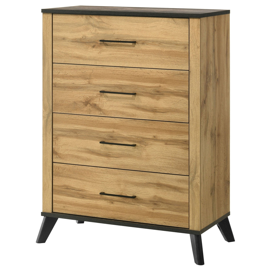 Kaywood 4-drawer Bedroom Chest of Drawers Natural Pine - What&