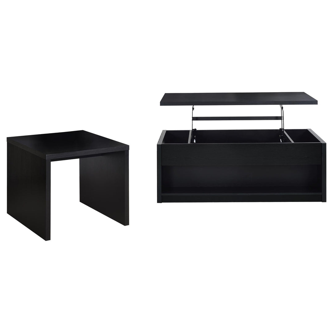 Knapp 2-piece Lift Top Coffee Table Set Black - What&