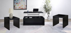 Knapp 3-piece Lift Top Coffee Table Set Black - What&