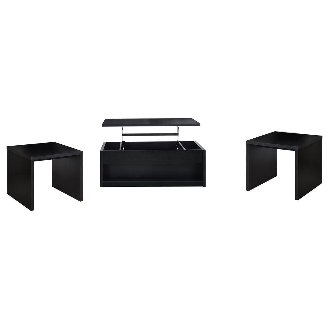 Knapp 3-piece Lift Top Coffee Table Set Black - What&