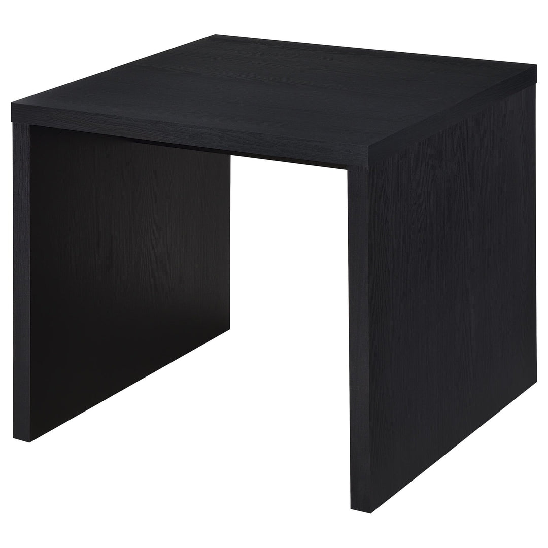 Knapp Engineered Wood Square Side End Table Black - What&