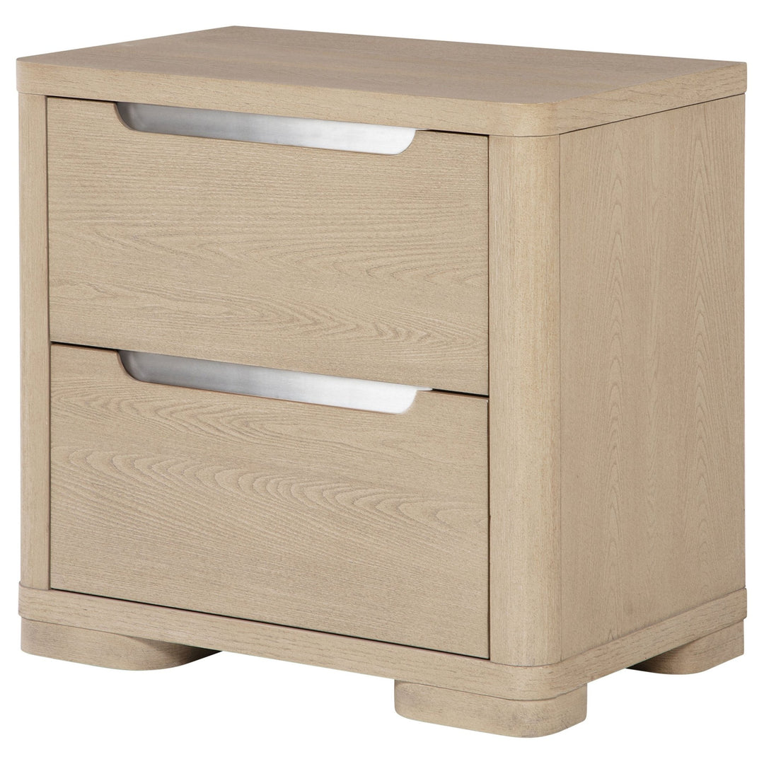 Ladera 2-drawer Nightstand Bedside Table Light Elm - What&
