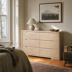 Ladera 6 Drawer Bedroom Dresser Light Elm styled in Portland NW 23rd Victoriwith a bay window living room - What&