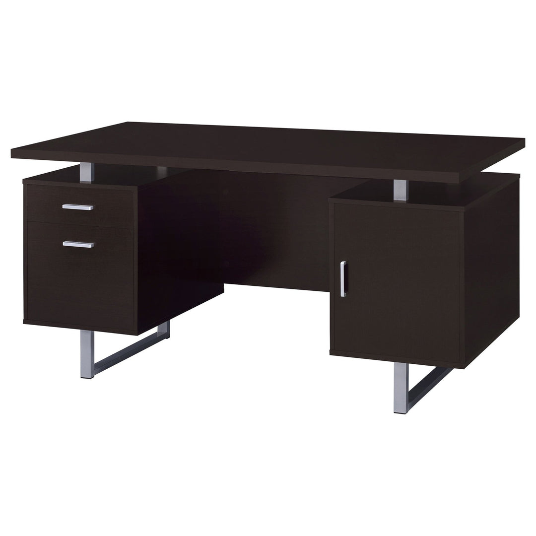 Lawtey 60-inch 2-drawer Office Computer Desk Cappuccino - What&