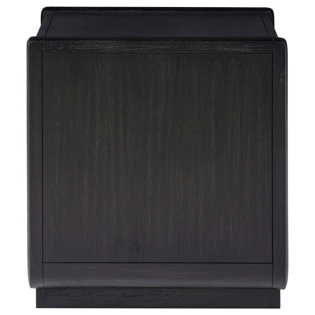 Leandro 1-drawer Wood Occasional Side End Table Burnished Black - What&