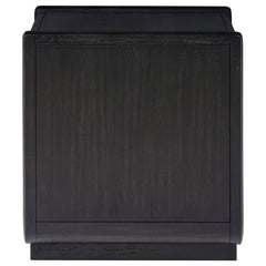 Leandro 1-drawer Wood Occasional Side End Table Burnished Black - What&