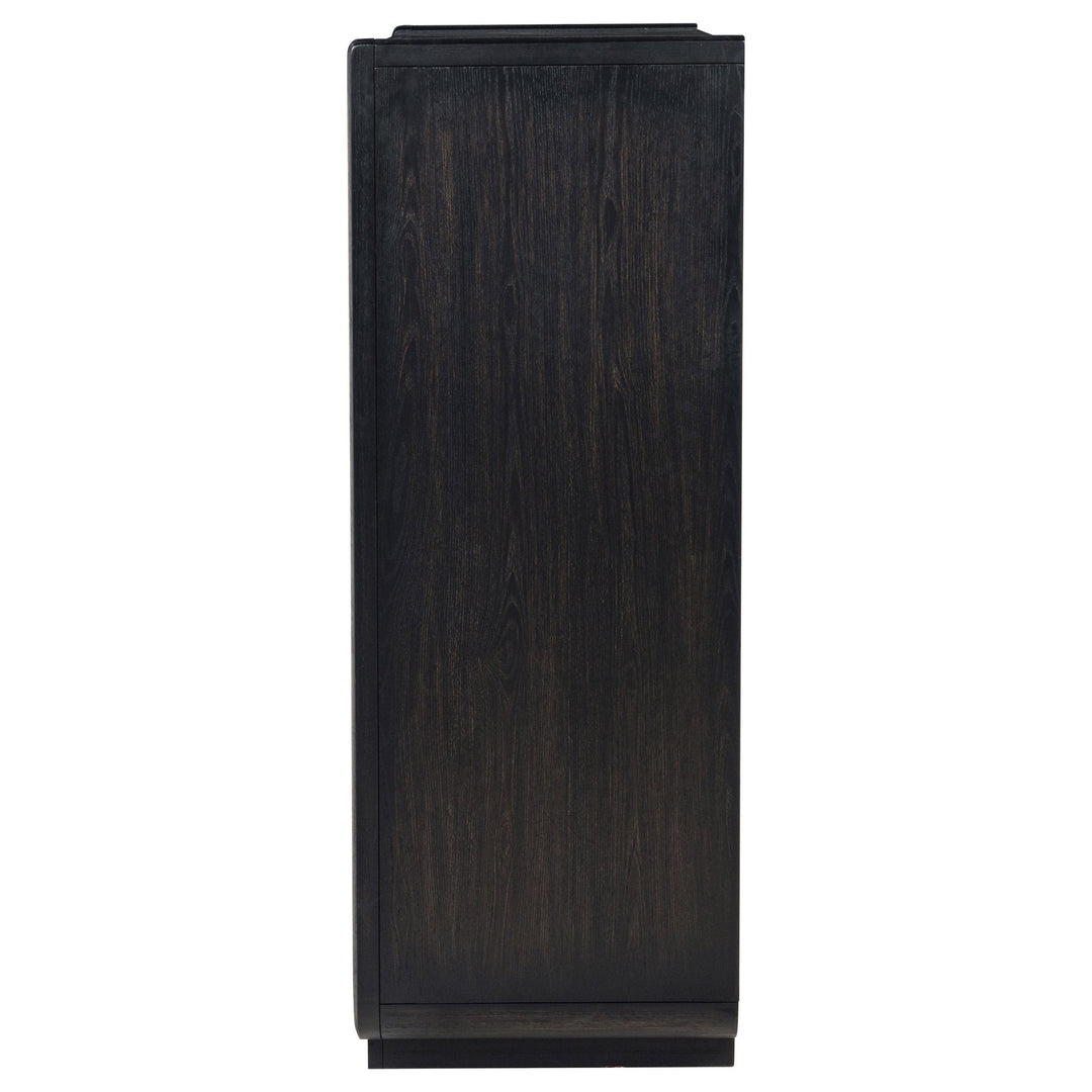 Leandro 5-drawer Bedroom Chest of Drawers Burnished Black - What&