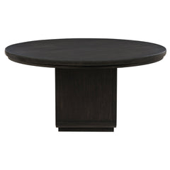 Leandro 60-inch Round Dining Table Burnished Black - What&
